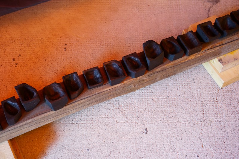 Coupes d'accueil pour collation, bois brûlés, avec Alice Rochette, 2022 Les Formes du Repos / Shapes of Rest / Die Gestalt der Ruhe - g.u.i.