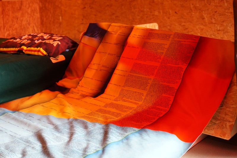 Tableur des pratiques de repos, impression sur velours, 2022
©Alex Flores Les Formes du Repos / Shapes of Rest / Die Gestalt der Ruhe - g.u.i.